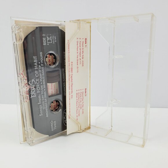 Exodus Songs From Force Habit Promo Cassette Tape Thrash Metal VTG 1992 Tested - Picture 10 of 10